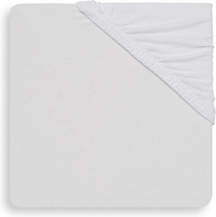 Jollein - drap housse bébé coffret matelas jersey (blanc) - coton - drap housse bébé, coffret drap housse - 75x95cm
