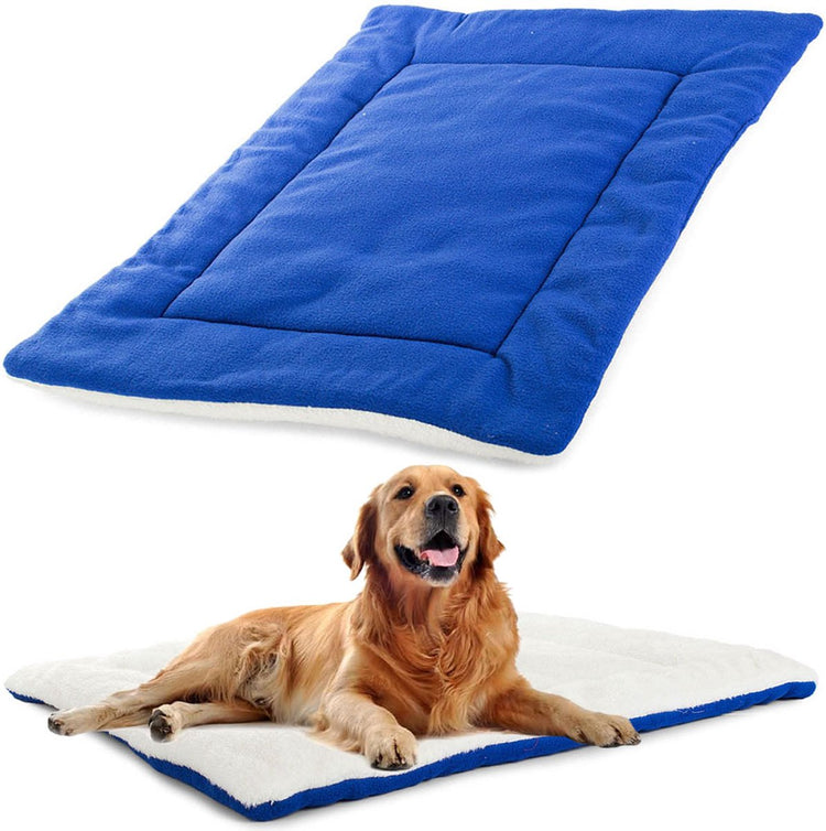Tapis en tissu sans marque sans marque pour chien, lit pour chien 70x53cm - bleu - très confortable et agréable au toucher