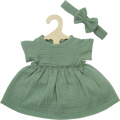 Robe de poupée HELSS VERT DE RUFFLES, 35-45 cm