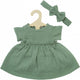 Robe de poupée HELSS VERT DE RUFFLES, 35-45 cm