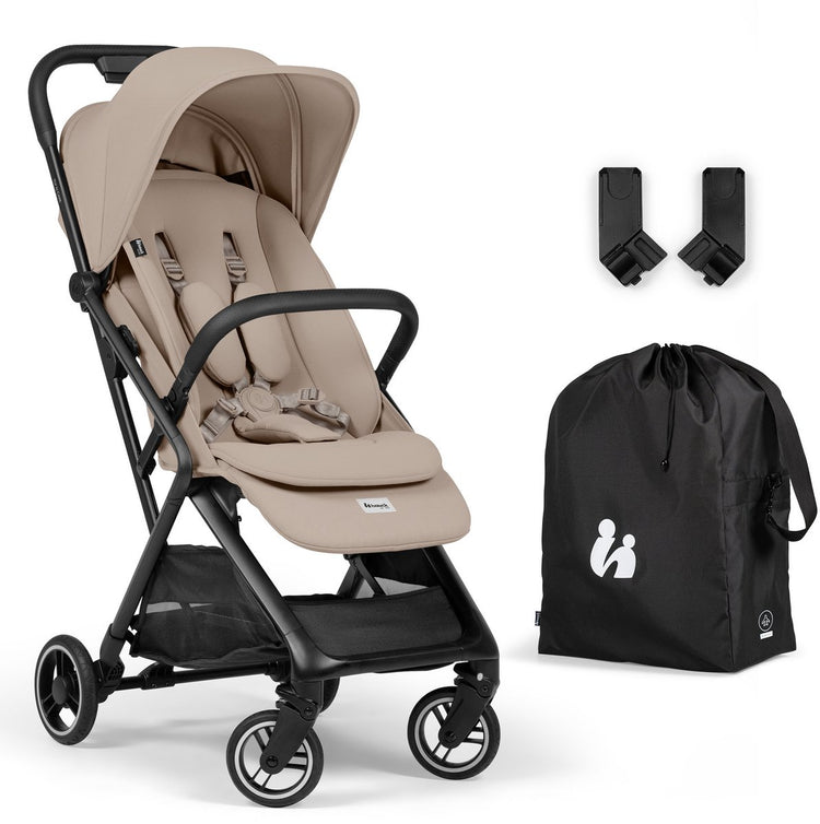 Hauck fly n care - poussette de voyage super compacte pour les parents qui aiment voyager - moka