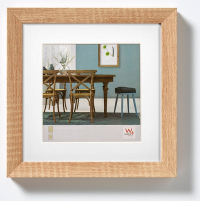 Walther fiorito - cadre en bois mdf - format photo 20x20 cm - chêne clair
