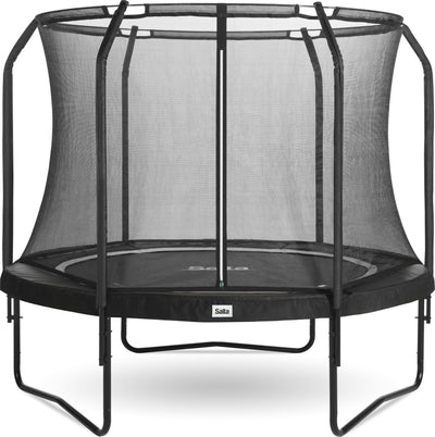 Salta premium black edition - trampoline avec filet de sécurité - ø 213 cm - noir