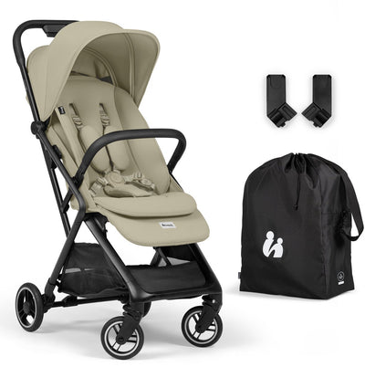 Hauck fly n care - poussette de voyage super compacte pour les parents qui aiment voyager - vert sauge