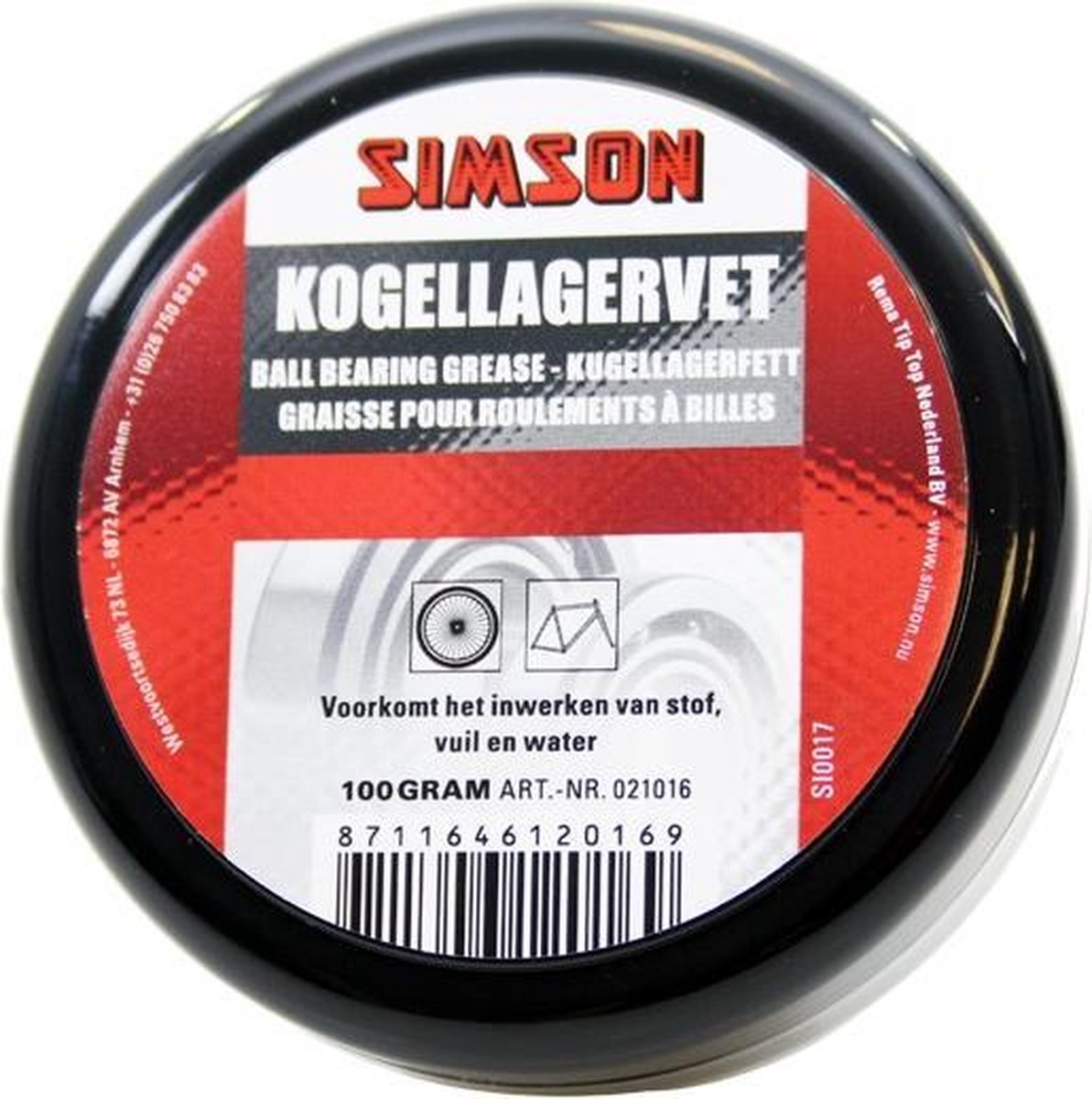 Graisse pour roulement à billes Simson noir