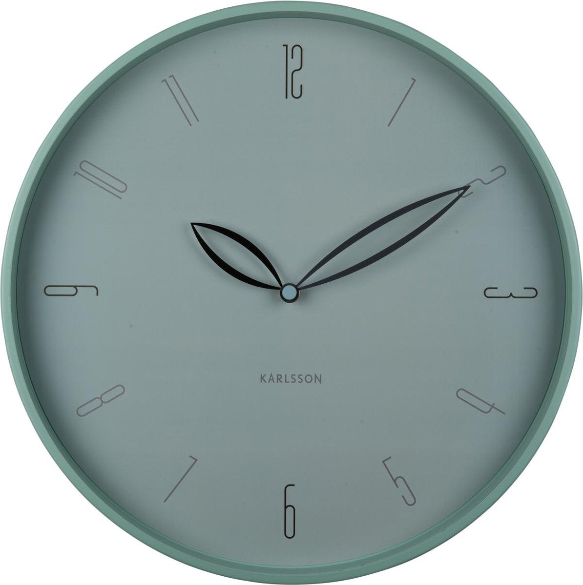 Karlsson horloge murale pétales - bleu - ø40cm - horloge murale scandinave
