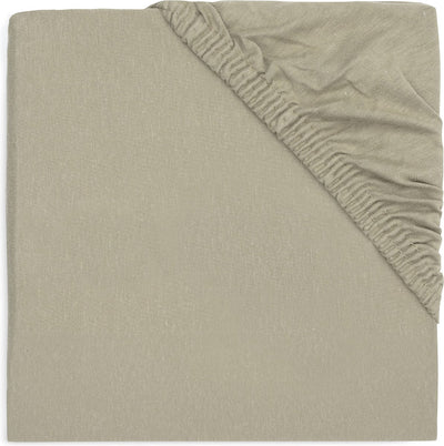 Jollein - drap housse jersey 70x140cm - berceau, lit, lit bébé - vert olive