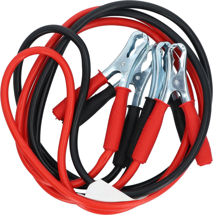 Jeu de câbles de démarrage Carpoint - pour 12 24 volts - câbles à code couleur - pour moteurs essence jusqu'à 5500cc - pour moteurs diesel jusqu'à 3000cc - avec poignée isolée - longueur de câble 2,5 mètres