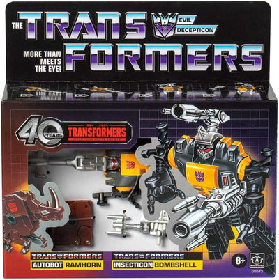 Hasbro Transformers G1 Bombe rétro Ramhorn 40e anniversaire. réédition