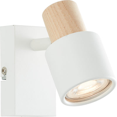 Brilliant pini - applique - gu10 max 1x10w - bois blanc