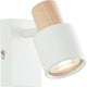 Brilliant pini - applique - gu10 max 1x10w - bois blanc
