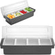 Bar up - porte-portion bar - noir - 4 compartiments - hanches et abdominaux