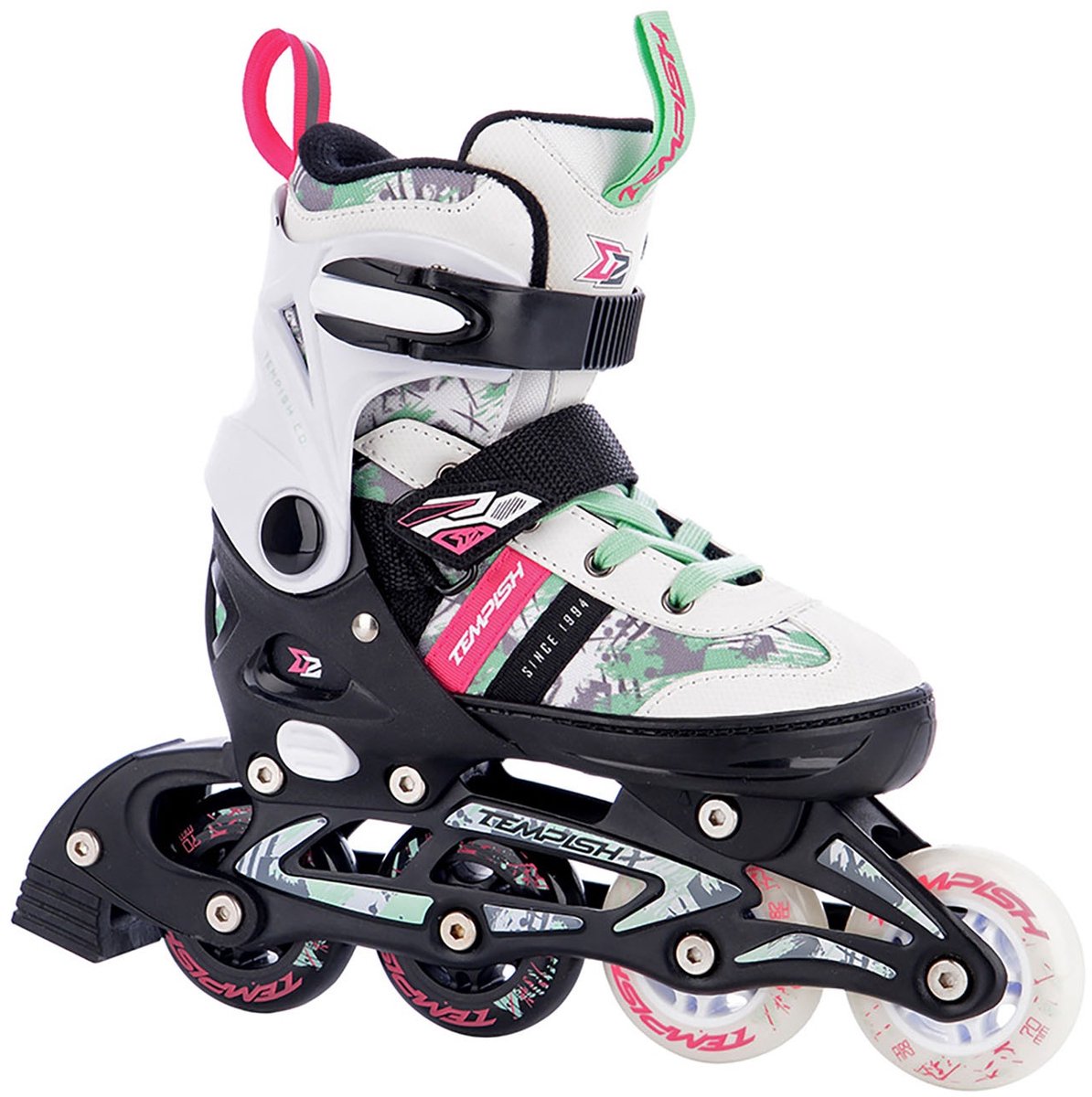 Patins à roues alignées Tempish Dasty 2 - patins à roues alignées - réglables - enfants - blanc - taille 33-36