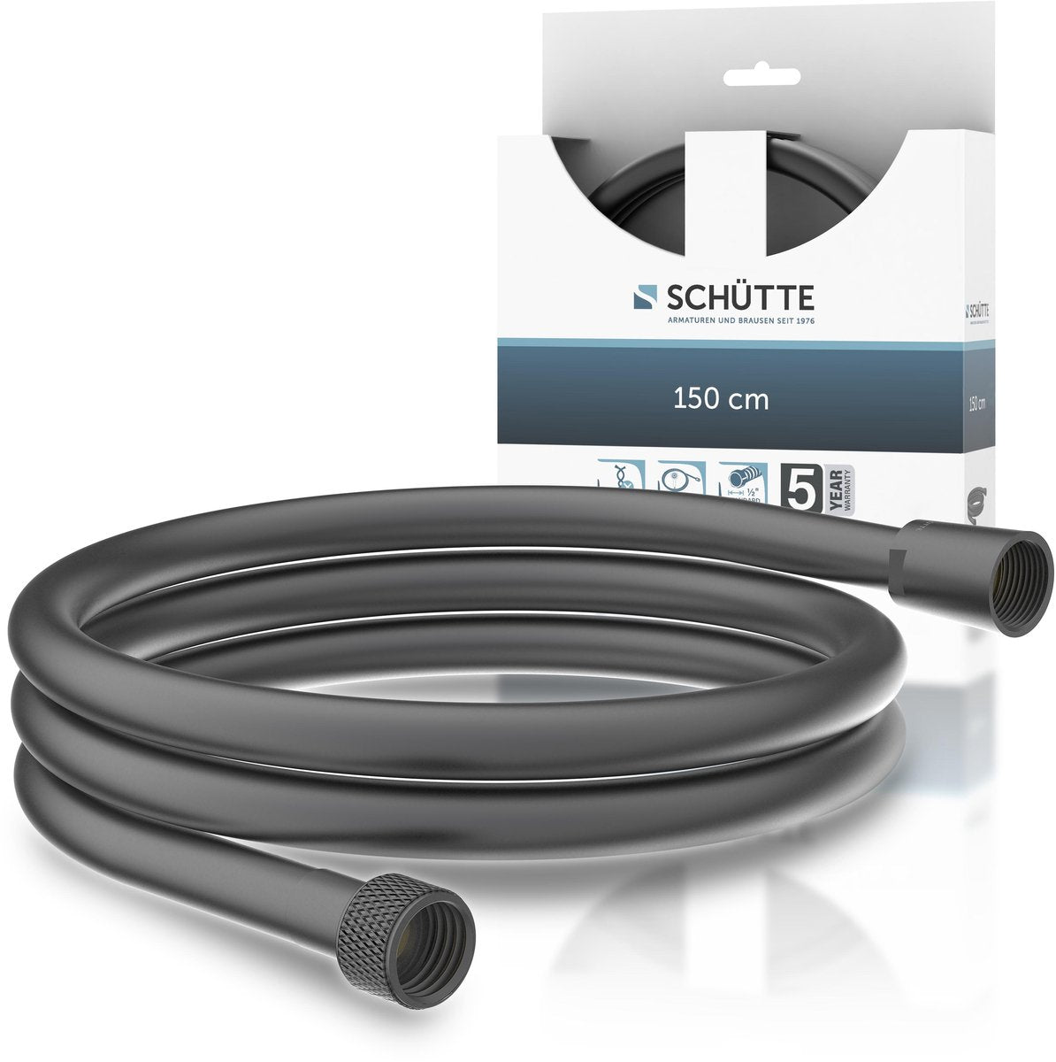 Schütte doucheslang - kunststof - 150 cm - mat grafiet