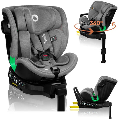 Lionelo - Harmony i-size - siège auto - base pivotante 360' - siège large - dos à la route jusqu'à 105 cm (18 kg)