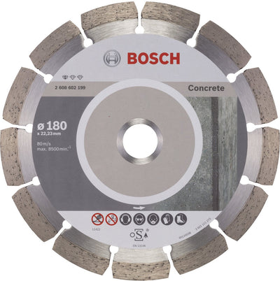 Bosch - disque à tronçonner diamanté standard pour béton 180 x 22,23 x 2 x 10 mm