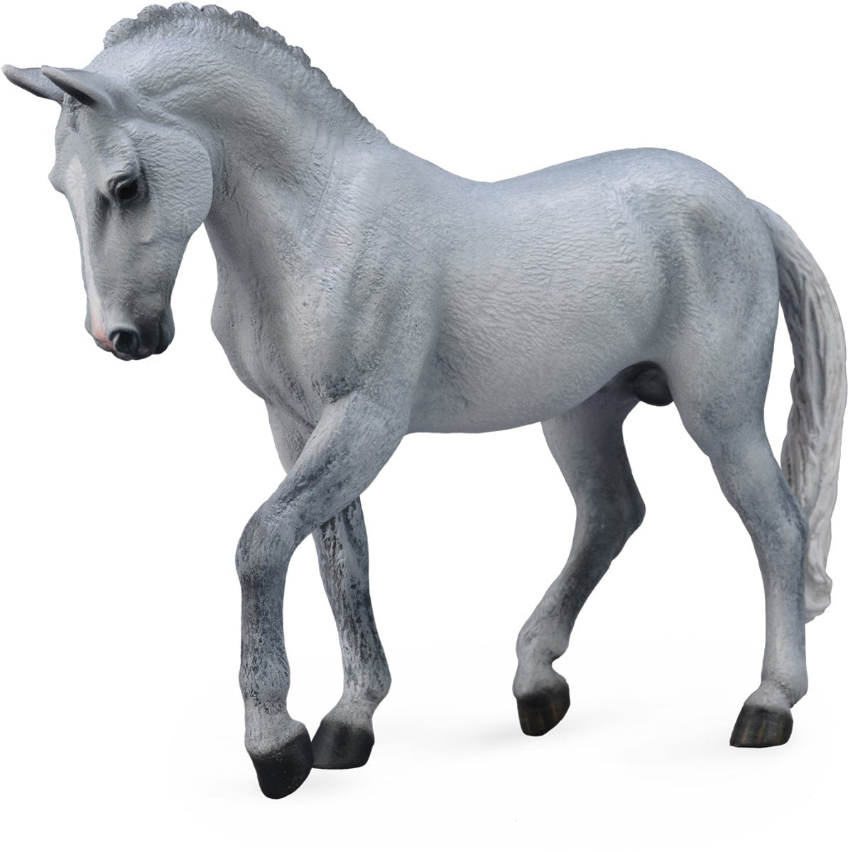 Figurine Collecta - étalon trakehner gris - (xl) - chevaux - peint à la main - miniature