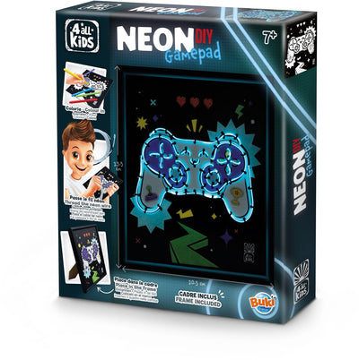 Buki france buki - cadre néon - thème manette de jeu - artisanat - hobby