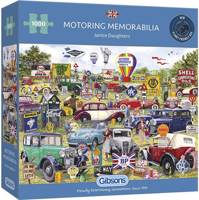 Gibsons - souvenirs automobiles (par Adrian Chesterman) - 1000 pièces 68×49cm (l×h) - puzzle pour adultes