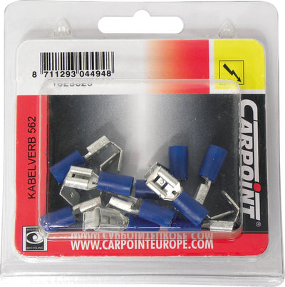 Carpoint fiche plate languette 562 bleu 10 pièces