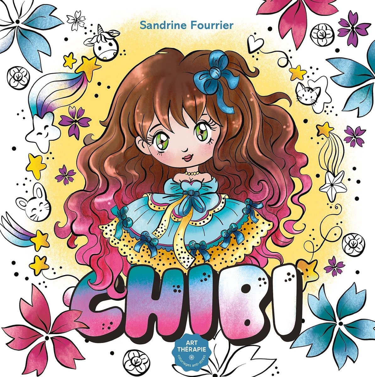 Hachette héros chibi art thérapie livre de coloriage - sandrine fourrier - - livre de coloriage pour adultes