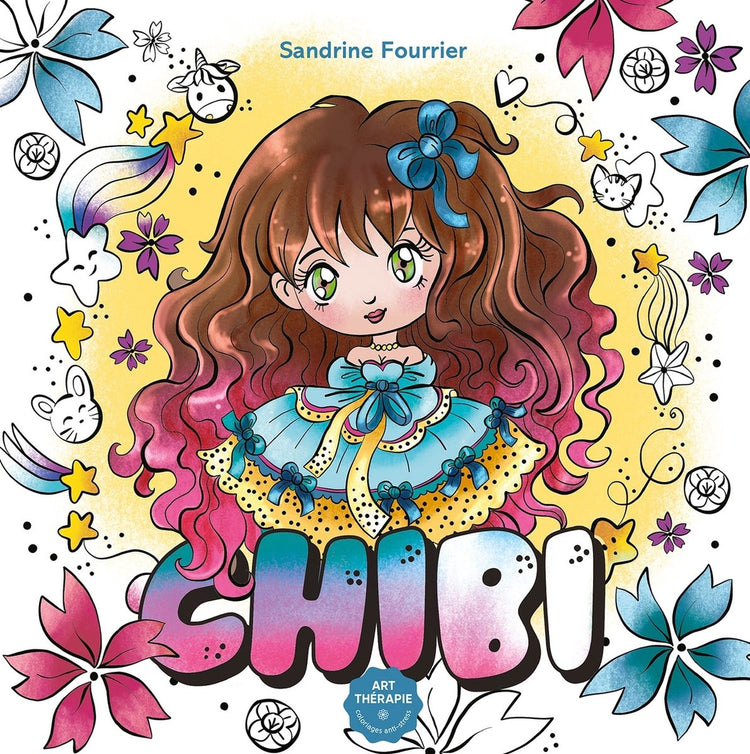 Hachette héros chibi art thérapie livre de coloriage - sandrine fourrier - - livre de coloriage pour adultes