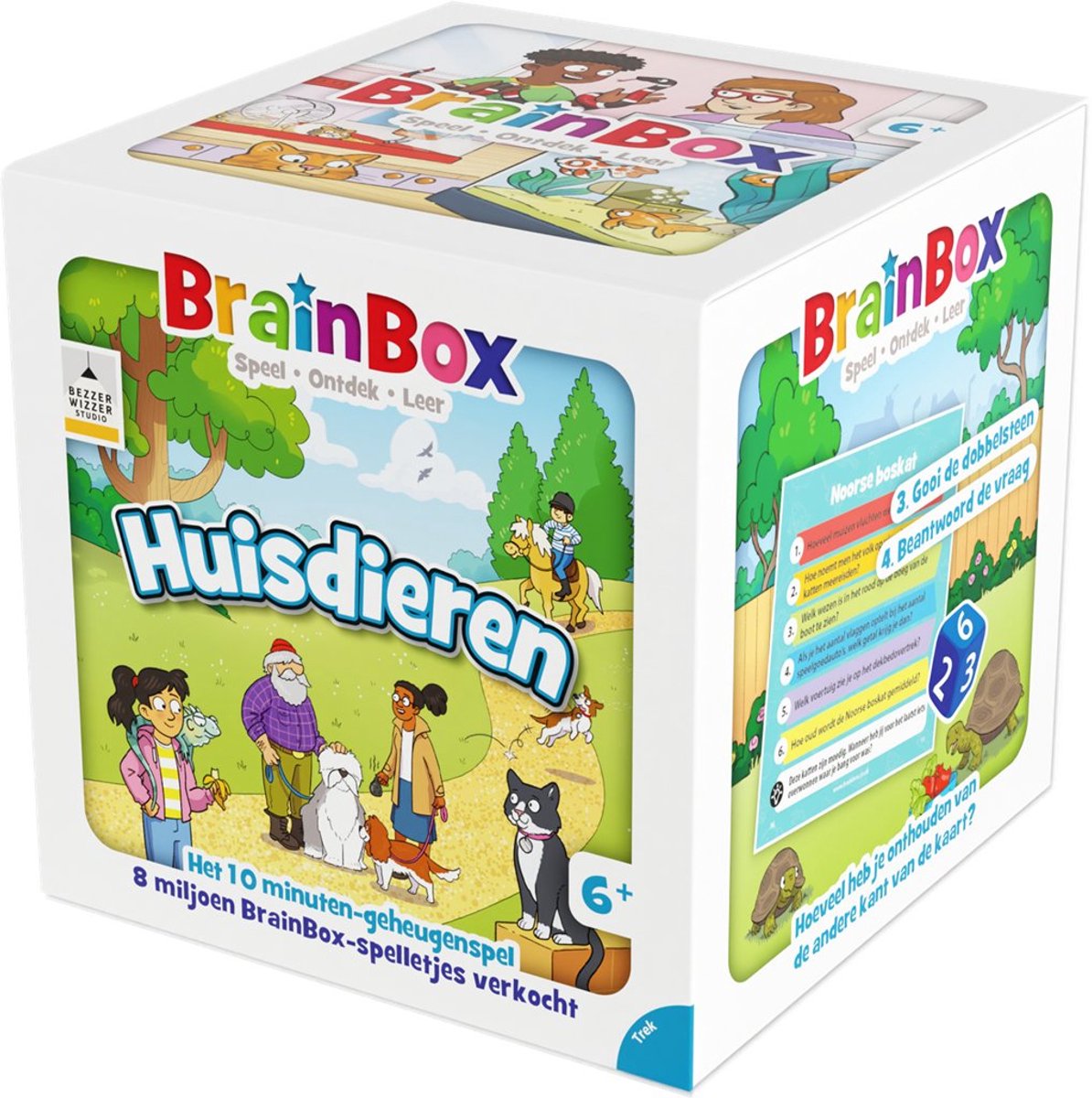 Asmodee jeu de cartes éducatif brainbox animaux pour enfants.