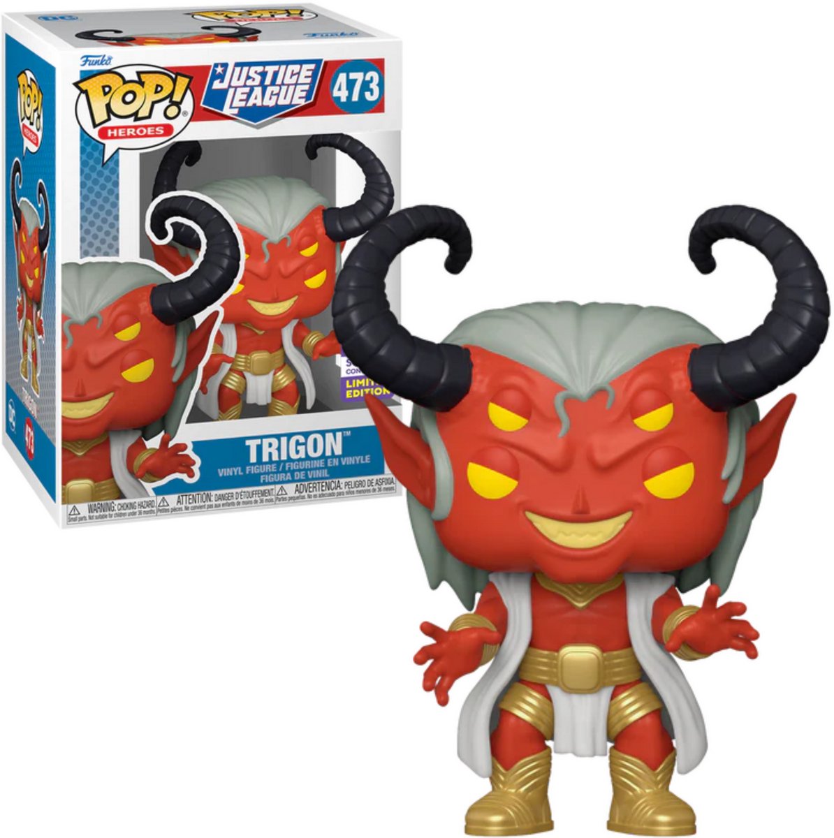 Funko-pop ! trigon justice league #473 [convention d'été 2023] sdcc