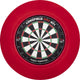 Engelhart LED Dartboard Surround Rouge - Éclairage de la cible avec 90 LED - Anneau de protection de 3 cm d'épaisseur - Protection murale pour fléchettes - Longfield