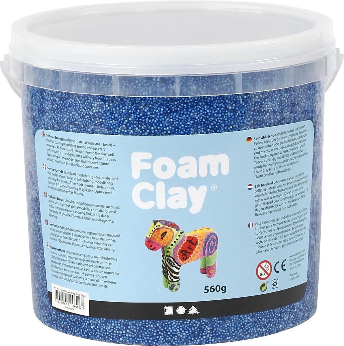 Argile en mousse - bleu, 560gr