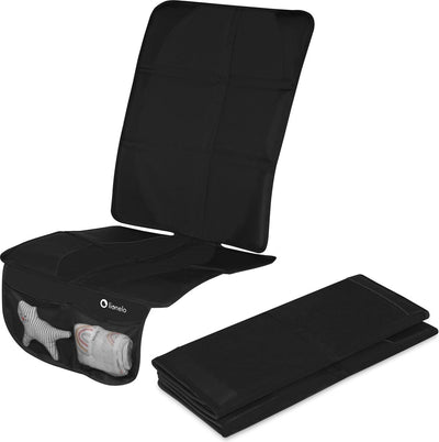 Lionelo sikker - tapis de protection sous l'assise - antidérapant, imperméable, antichoc, sangles de fixation réglables, compatible isofix