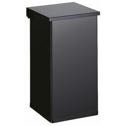 Dutchdesign poubelle à pédale 31709755 aluminium thermolaqué noir