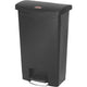 Rubbermaid poubelle à pédale 76224559 polyéthylène noir
