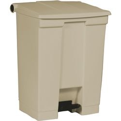 Poubelle à pédale Rubbermaid 76052565 polyéthylène crème