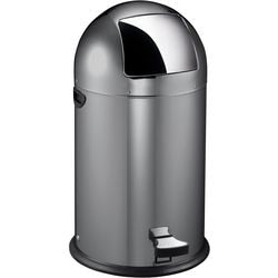 Poubelle à pédale Eko 31046805 gris acier
