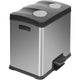 EKO EKO Poubelle à pédale Rejoice 2x12 L argent mat