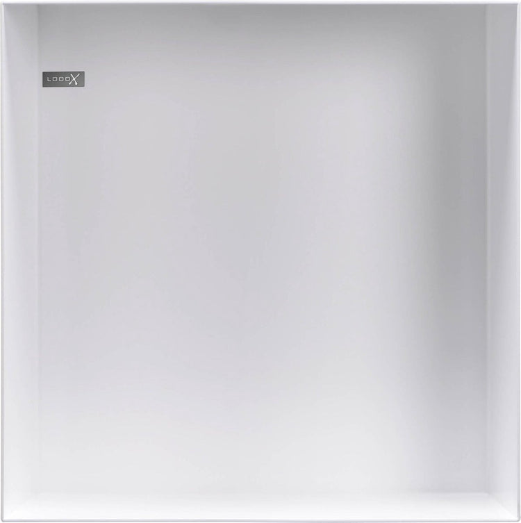 Niche à encastrer Looox colour box - 30x30x10cm - acier inoxydable blanc mat