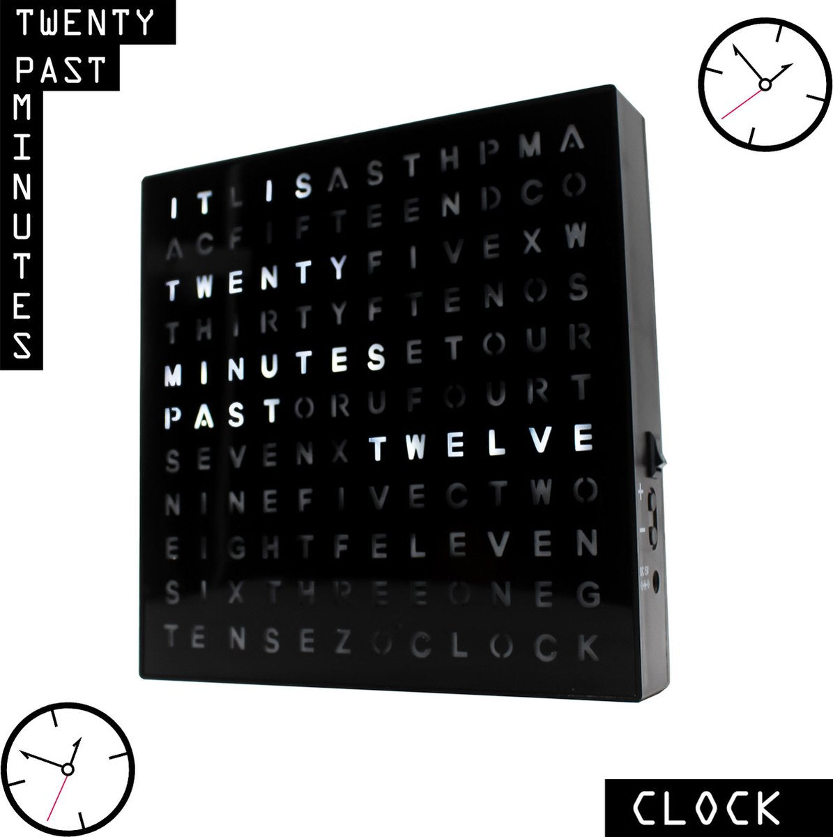 Horloge de mots Mad Monkey - lire l'heure