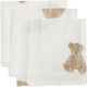 Jollein débarbouillette hydrophile ours en peluche - 3 pièces