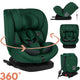 Lionelo bastiaan 4in1 - siège auto isofix rotatif à 360° - de la naissance à 12 ans (40-150 cm groupe 0 1 2 3) - rwf fwf - mousse à mémoire de forme - protection latérale - entièrement réglable - siège large confortable - siège auto i-size
