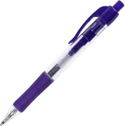 Stylo à bille Q-connect, rétractable, 0,7 mm, pointe moyenne, bleu, boîte de 10 pièces