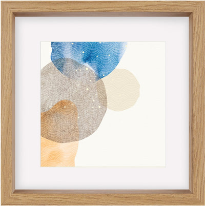 Forme Walther - Cadre en bois 3D FSC - format photo 40x40 cm - verre d'art - chêne