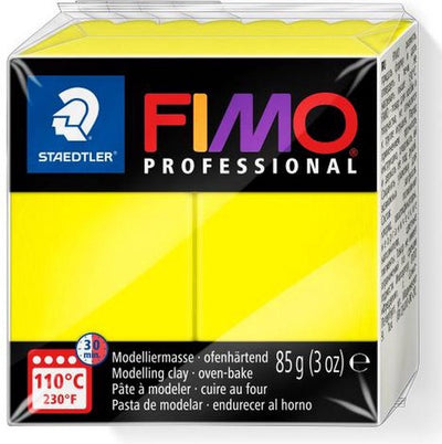 Fimo professionnelle - bloc de pâte à modeler professionnelle durcissant au four 85 g - couleur citron