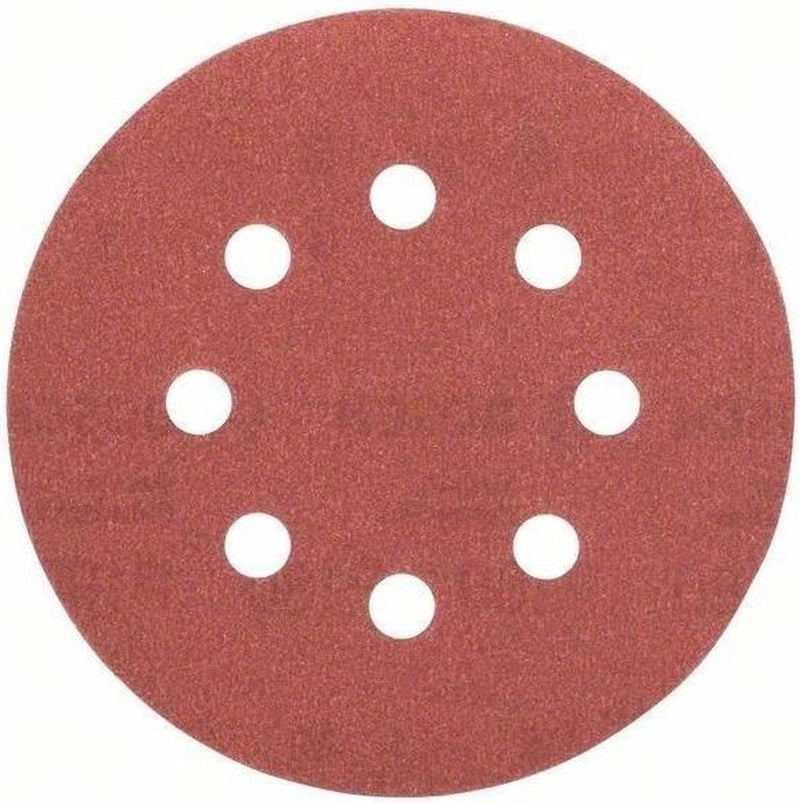 Jeu de feuilles abrasives Bosch 5 pièces pour ponceuses excentriques 125 mm - grain 180