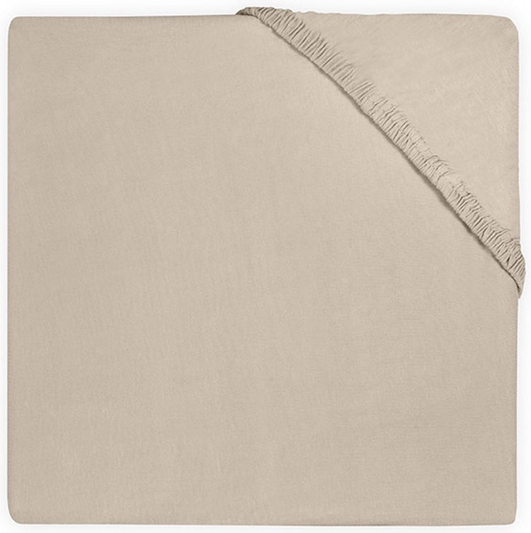 Jollein - coffret drap housse bébé jersey (nougat) - coton - coffret drap housse - 75x95cm