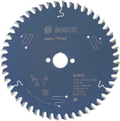 Bosch 2608644015 lame de scie circulaire expert pour bois 160x20 - 48 dents