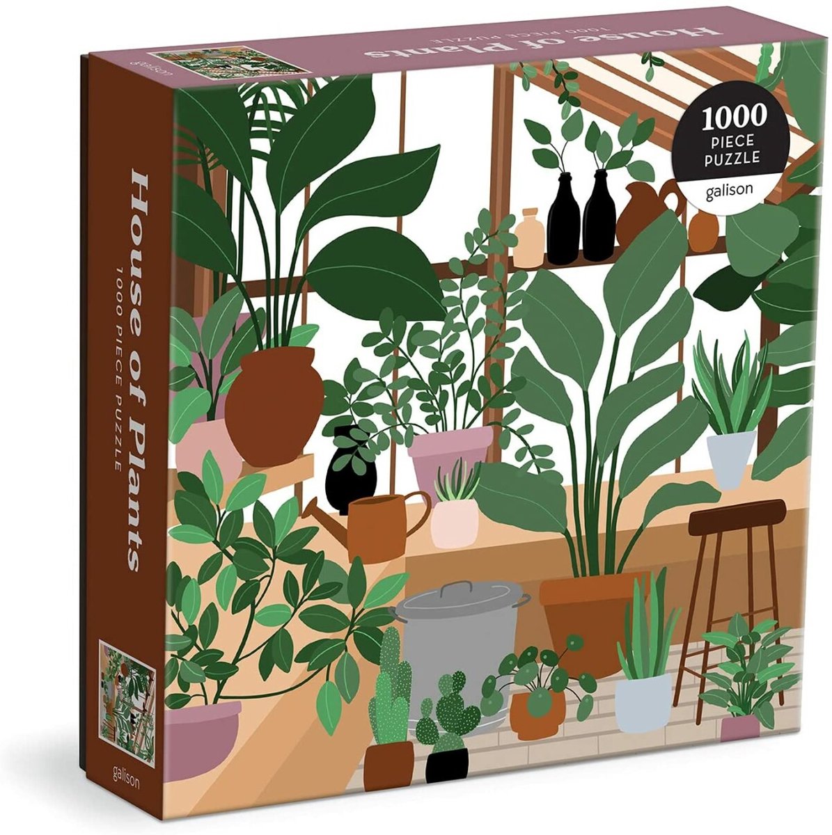 Puzzle 1000 pièces Maison des Plantes en boîte carrée