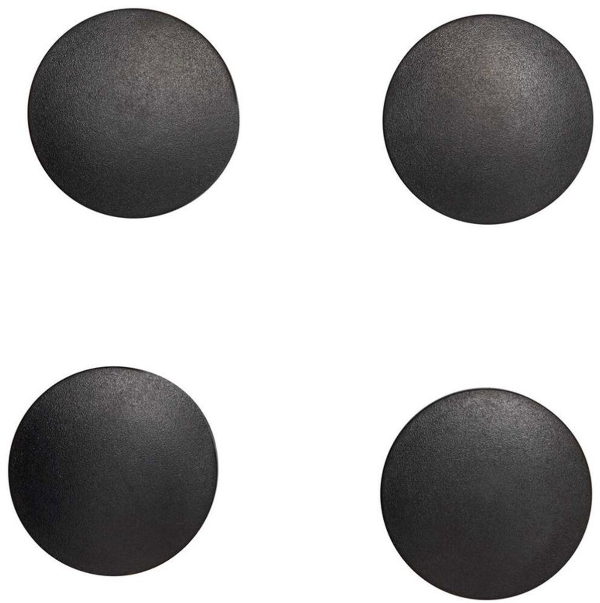 Maul aimant rond massif 4 pièces 1,5 kg plastique ferrite bruchsicher ø 3,8 x 1,25 cm noir