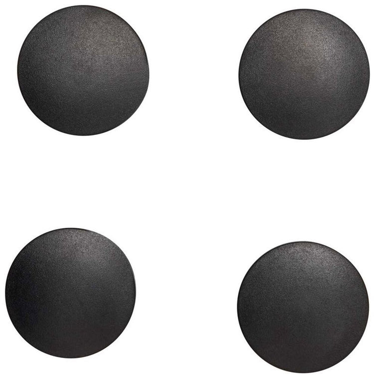 Maul aimant rond massif 4 pièces 1,5 kg plastique ferrite bruchsicher ø 3,8 x 1,25 cm noir