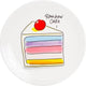 Blond Amsterdam – rattrapage - assiette à gâteau arc-en-ciel -18 cm